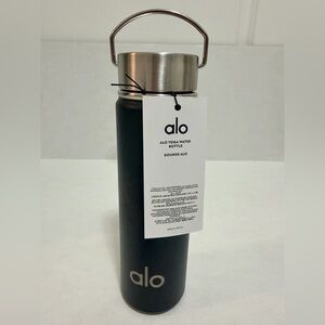 ALO Yoga Black Stainless Steel Bottle